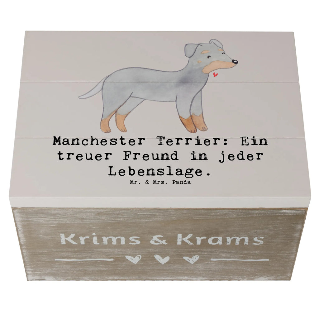 Wooden chest Manchester Terrier: Ein treuer Freund in jeder Lebenslage. XXL, Schatulle, Kiste, Geschenkbox, Truhe, Erinnerungsbox, Schatzkiste, Aufbewahrungsbox, Erinnerungskiste, Holzkiste, Geschenkdose, Dekokiste, Hund, Hunderasse, Rassehund, Hundebesitzer, Geschenk, Tierfreund, Schenken, Welpe