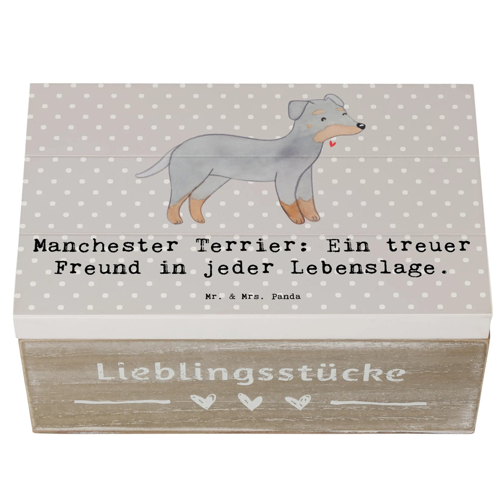 Wooden chest Manchester Terrier: Ein treuer Freund in jeder Lebenslage. XXL, Schatulle, Kiste, Geschenkbox, Truhe, Erinnerungsbox, Schatzkiste, Aufbewahrungsbox, Erinnerungskiste, Holzkiste, Geschenkdose, Dekokiste, Hund, Hunderasse, Rassehund, Hundebesitzer, Geschenk, Tierfreund, Schenken, Welpe
