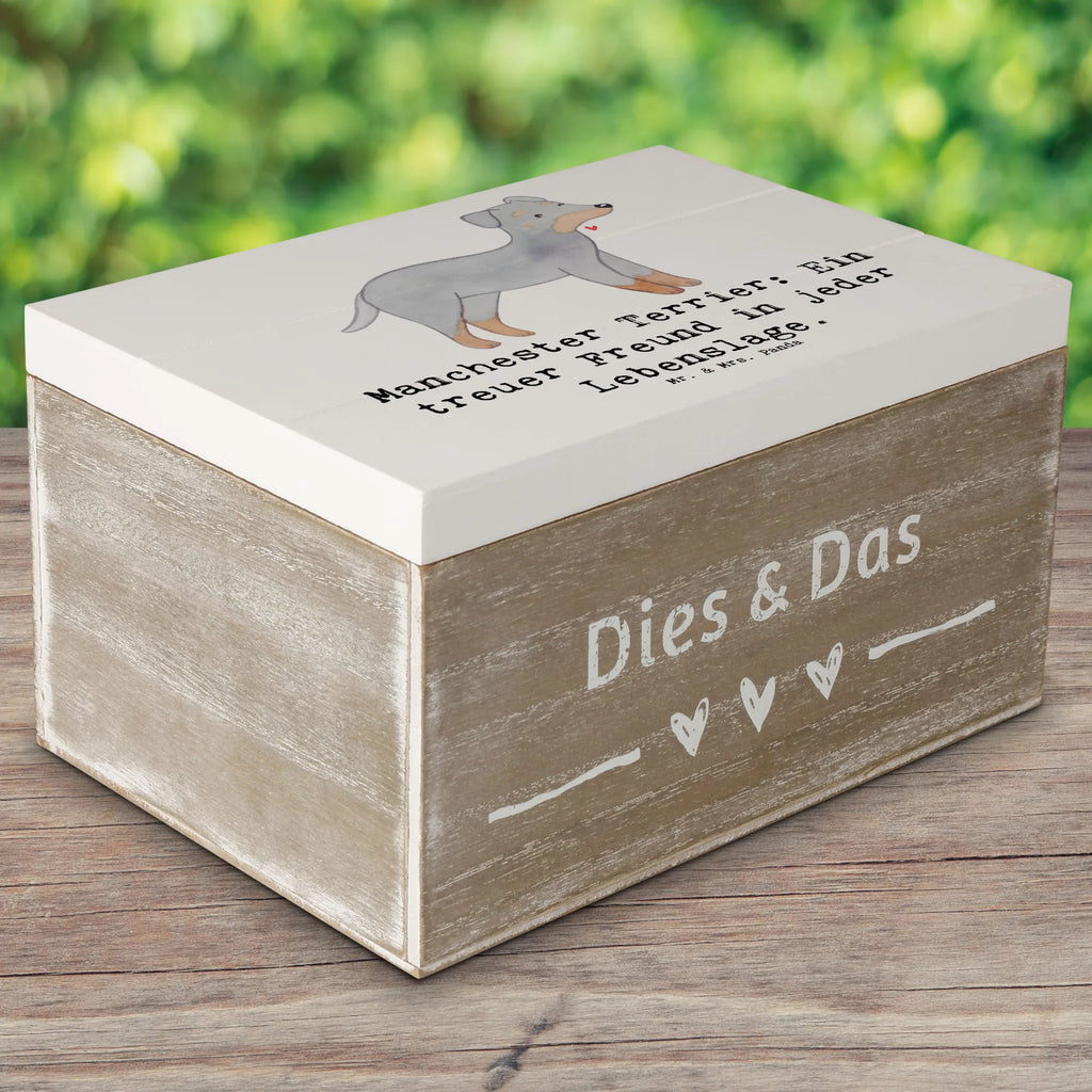 Wooden chest Manchester Terrier: Ein treuer Freund in jeder Lebenslage. XXL, Schatulle, Kiste, Geschenkbox, Truhe, Erinnerungsbox, Schatzkiste, Aufbewahrungsbox, Erinnerungskiste, Holzkiste, Geschenkdose, Dekokiste, Hund, Hunderasse, Rassehund, Hundebesitzer, Geschenk, Tierfreund, Schenken, Welpe