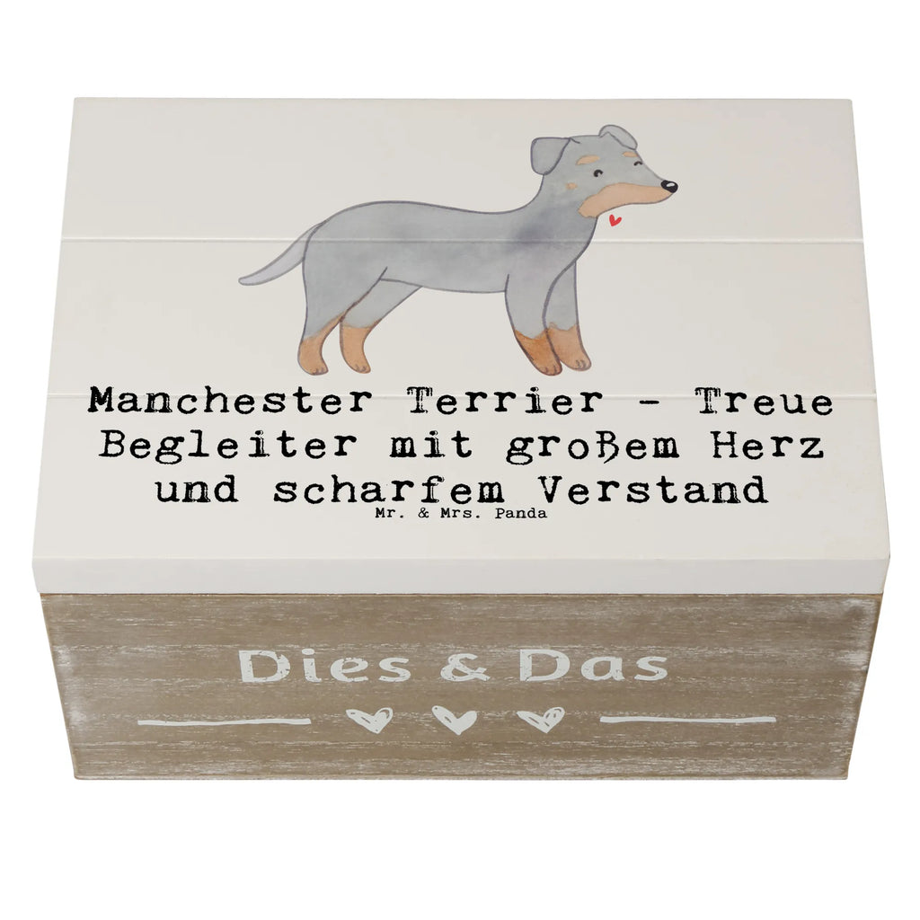 Wooden chest Manchester Terrier - Treue Begleiter mit großem Herz und scharfem Verstand Geschenkdose, Aufbewahrungsbox, Erinnerungsbox, XXL, Truhe, Kiste, Holzkiste, Erinnerungskiste, Schatzkiste, Geschenkbox, Schatulle, Dekokiste, Hund, Hunderasse, Rassehund, Hundebesitzer, Geschenk, Tierfreund, Schenken, Welpe