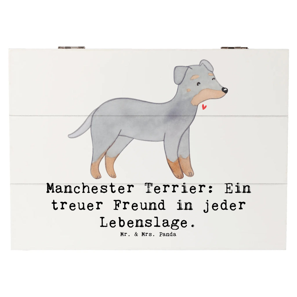 Wooden chest Manchester Terrier: Ein treuer Freund in jeder Lebenslage. XXL, Schatulle, Kiste, Geschenkbox, Truhe, Erinnerungsbox, Schatzkiste, Aufbewahrungsbox, Erinnerungskiste, Holzkiste, Geschenkdose, Dekokiste, Hund, Hunderasse, Rassehund, Hundebesitzer, Geschenk, Tierfreund, Schenken, Welpe