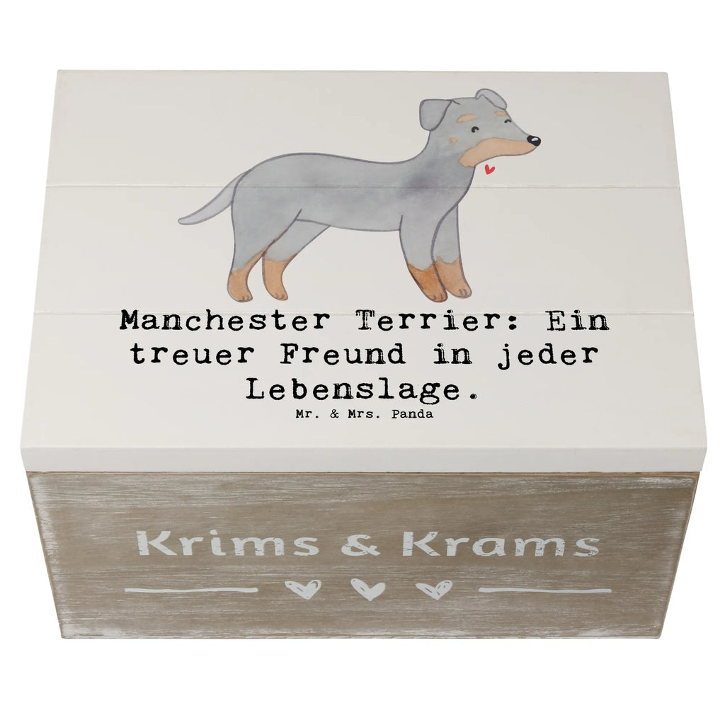 Wooden chest Manchester Terrier: Ein treuer Freund in jeder Lebenslage. XXL, Schatulle, Kiste, Geschenkbox, Truhe, Erinnerungsbox, Schatzkiste, Aufbewahrungsbox, Erinnerungskiste, Holzkiste, Geschenkdose, Dekokiste, Hund, Hunderasse, Rassehund, Hundebesitzer, Geschenk, Tierfreund, Schenken, Welpe