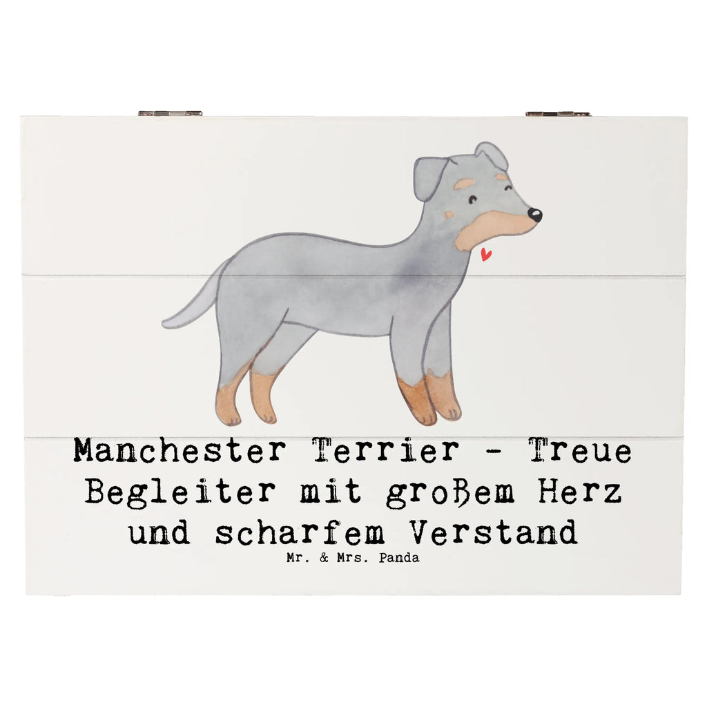 Wooden chest Manchester Terrier - Treue Begleiter mit großem Herz und scharfem Verstand Geschenkdose, Aufbewahrungsbox, Erinnerungsbox, XXL, Truhe, Kiste, Holzkiste, Erinnerungskiste, Schatzkiste, Geschenkbox, Schatulle, Dekokiste, Hund, Hunderasse, Rassehund, Hundebesitzer, Geschenk, Tierfreund, Schenken, Welpe