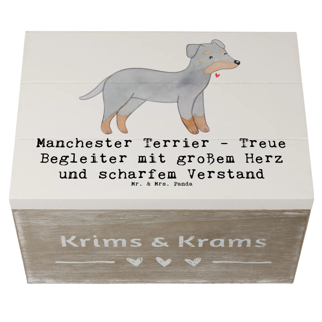 Wooden chest Manchester Terrier - Treue Begleiter mit großem Herz und scharfem Verstand Geschenkdose, Aufbewahrungsbox, Erinnerungsbox, XXL, Truhe, Kiste, Holzkiste, Erinnerungskiste, Schatzkiste, Geschenkbox, Schatulle, Dekokiste, Hund, Hunderasse, Rassehund, Hundebesitzer, Geschenk, Tierfreund, Schenken, Welpe