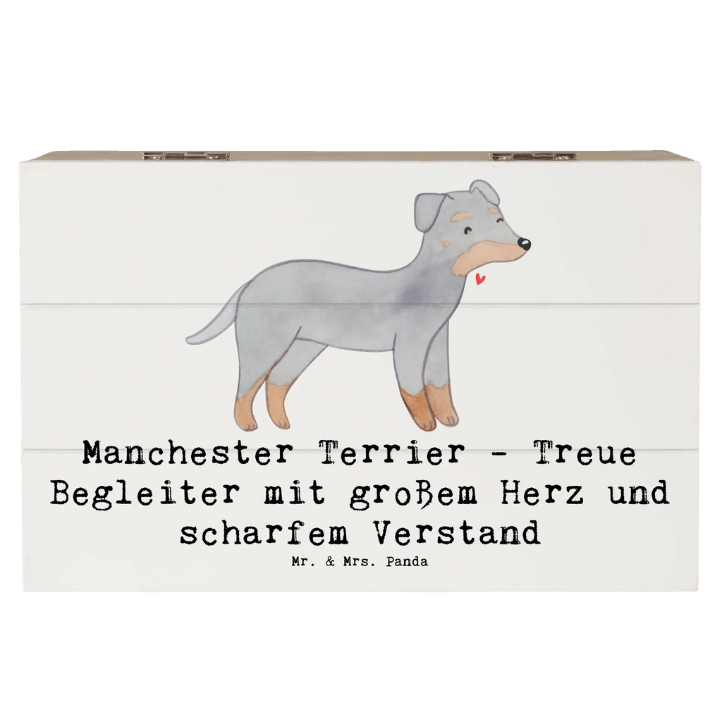 Wooden chest Manchester Terrier - Treue Begleiter mit großem Herz und scharfem Verstand Geschenkdose, Aufbewahrungsbox, Erinnerungsbox, XXL, Truhe, Kiste, Holzkiste, Erinnerungskiste, Schatzkiste, Geschenkbox, Schatulle, Dekokiste, Hund, Hunderasse, Rassehund, Hundebesitzer, Geschenk, Tierfreund, Schenken, Welpe