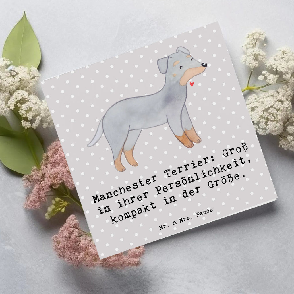 Deluxe Karte Manchester Terrier Persönlichkeit Hochwertige Klappkarte, Klappkarte, Geburtstagskarte, Hochwertige Grußkarte, Karte, Einladungskarte, Glückwunschkarte, Hochzeitskarte, Grußkarte, Hund, Hunderasse, Rassehund, Hundebesitzer, Geschenk, Tierfreund, Schenken, Welpe