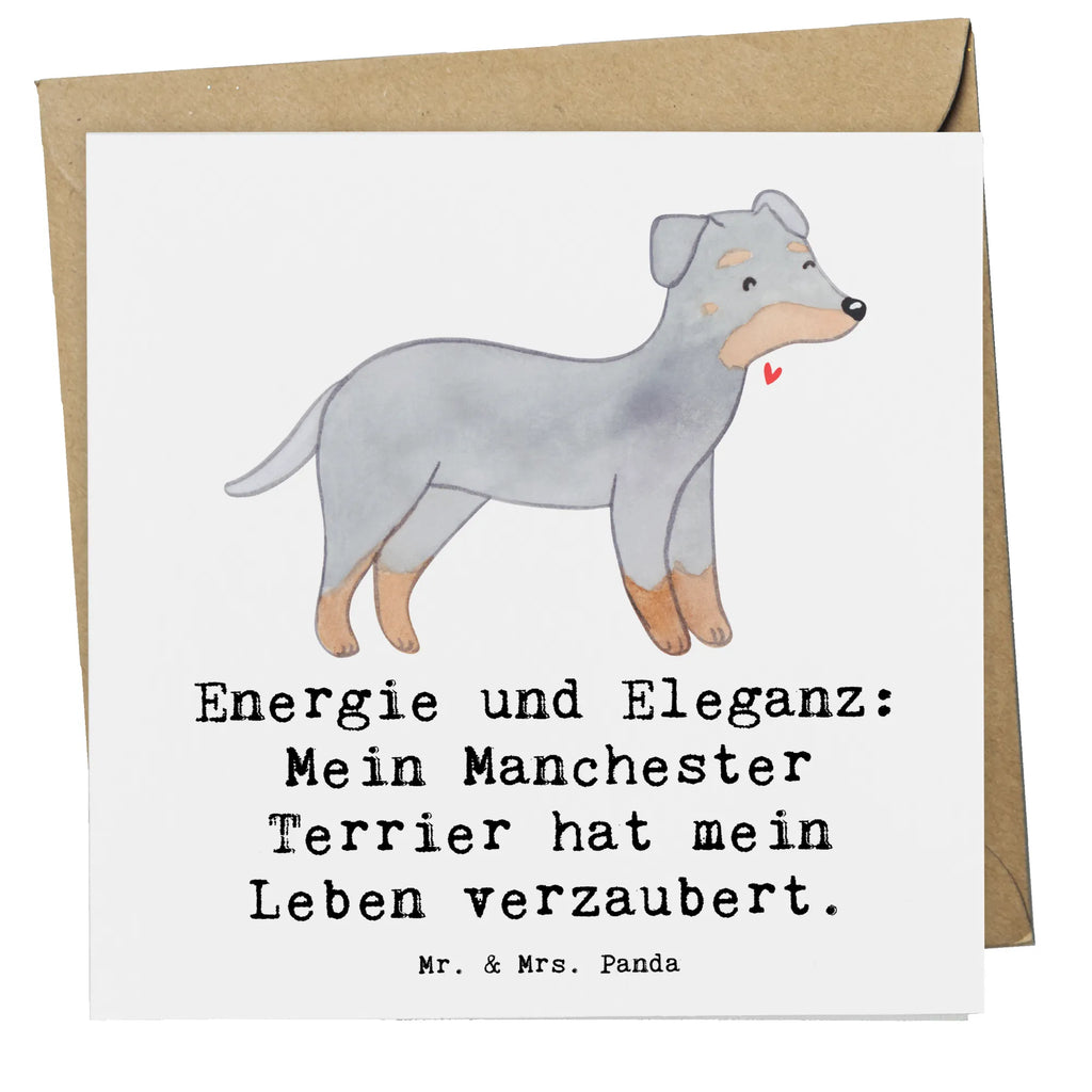 Deluxe Karte Manchester Terrier Magie Glückwunschkarte, Geburtstagskarte, Hochwertige Klappkarte, Hochzeitskarte, Karte, Einladungskarte, Grußkarte, Hochwertige Grußkarte, Klappkarte, Hund, Hunderasse, Rassehund, Hundebesitzer, Geschenk, Tierfreund, Schenken, Welpe