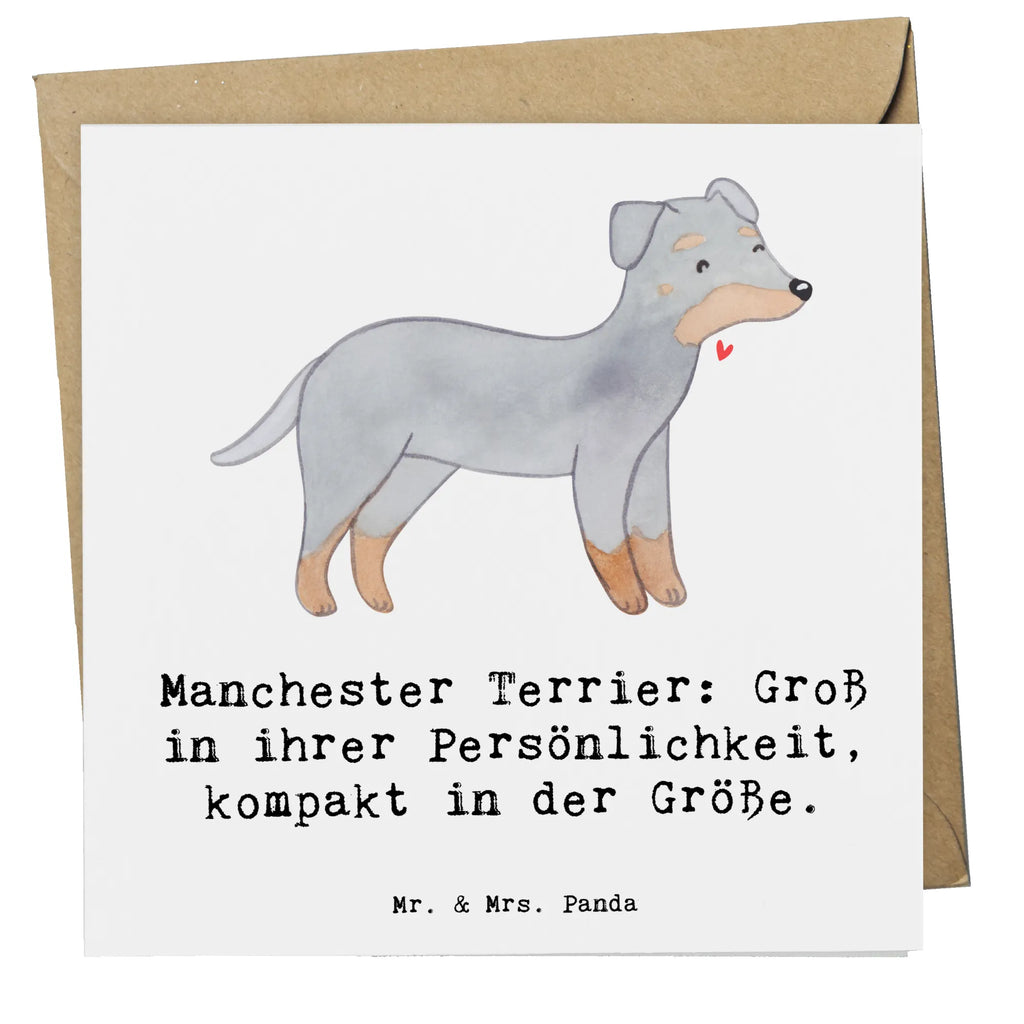 Deluxe Karte Manchester Terrier Persönlichkeit Hochwertige Klappkarte, Klappkarte, Geburtstagskarte, Hochwertige Grußkarte, Karte, Einladungskarte, Glückwunschkarte, Hochzeitskarte, Grußkarte, Hund, Hunderasse, Rassehund, Hundebesitzer, Geschenk, Tierfreund, Schenken, Welpe