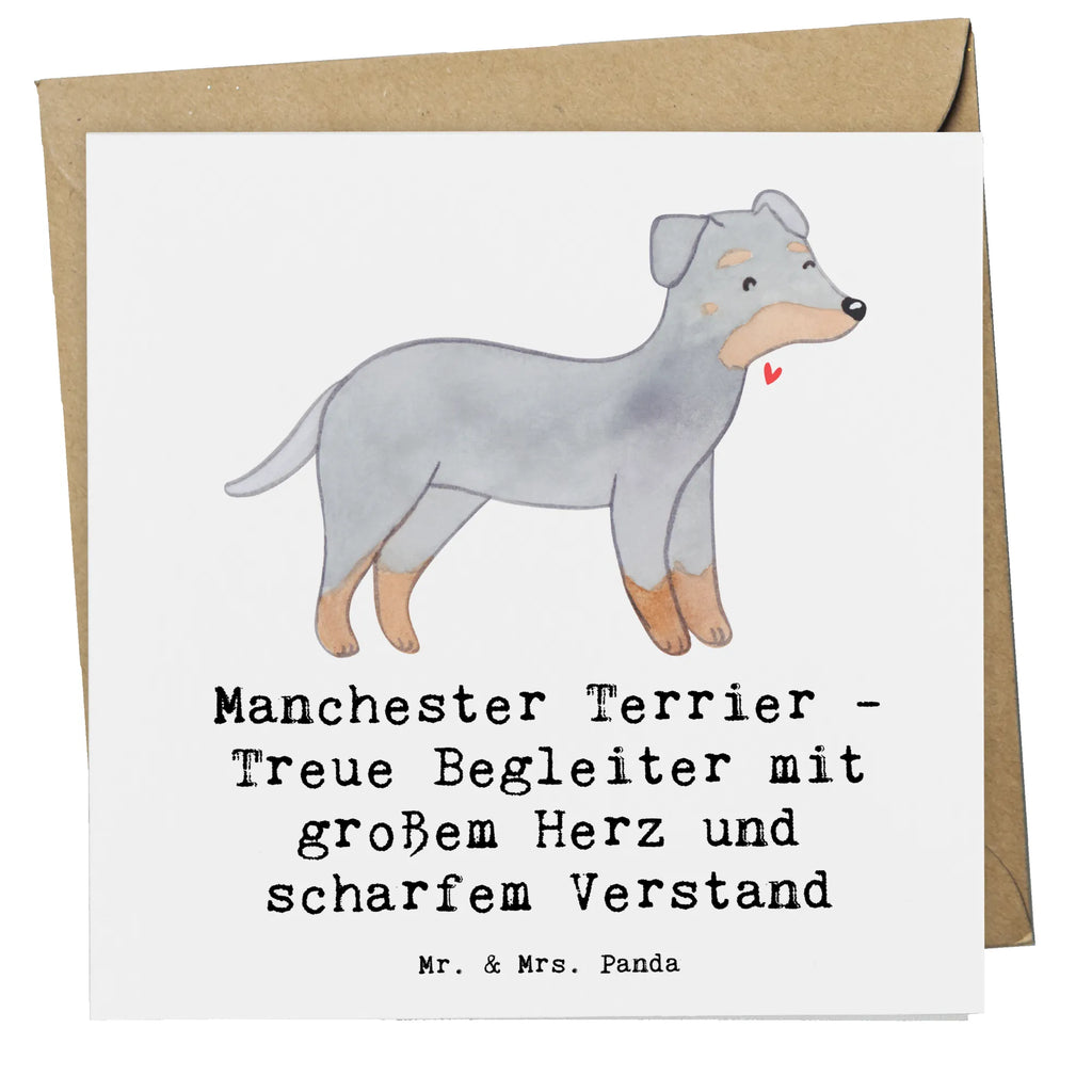 Deluxe Karte Manchester Terrier Begleiter Hochwertige Grußkarte, Einladungskarte, Karte, Glückwunschkarte, Hochwertige Klappkarte, Hochzeitskarte, Klappkarte, Grußkarte, Geburtstagskarte, Hund, Hunderasse, Rassehund, Hundebesitzer, Geschenk, Tierfreund, Schenken, Welpe