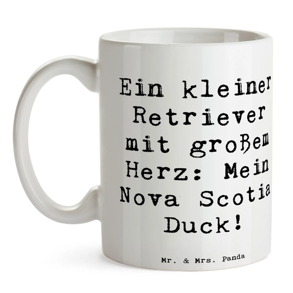 Tasse Spruch Nova Scotia Duck Herz Bürotasse, Teetasse, Tasse, Kaffeetasse, Porzellantasse, Geschenktasse, Tasse mit Motiven, Tasse mit Zitaten, Keramiktasse, Hund, Hunderasse, Rassehund, Hundebesitzer, Geschenk, Tierfreund, Schenken, Welpe