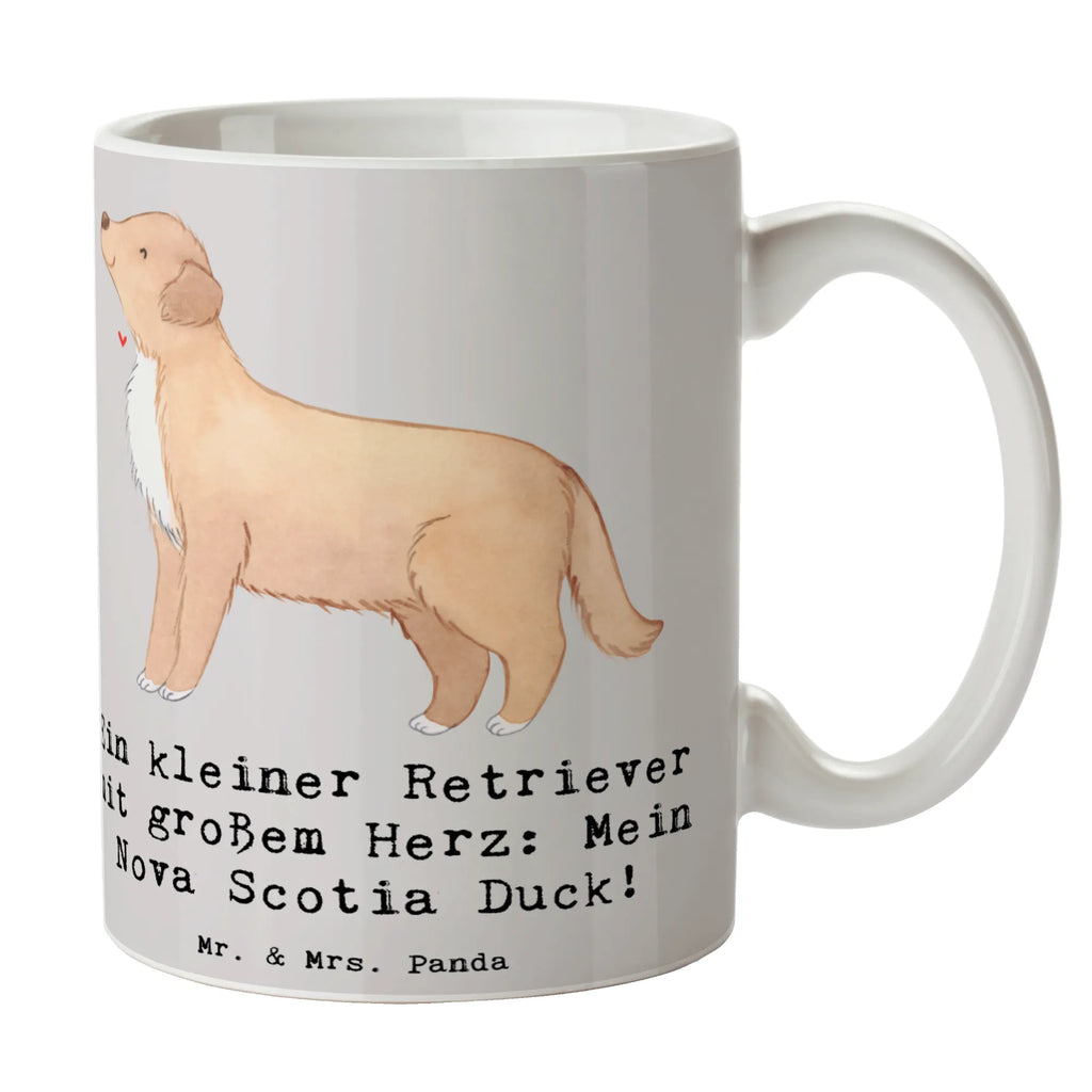 Tasse Nova Scotia Duck Herz Keramiktasse, Teetasse, Geschenktasse, Kaffeetasse, Bürotasse, Tasse, Tasse mit Motiven, Porzellantasse, Tasse mit Zitaten, Hund, Hunderasse, Rassehund, Hundebesitzer, Geschenk, Tierfreund, Schenken, Welpe