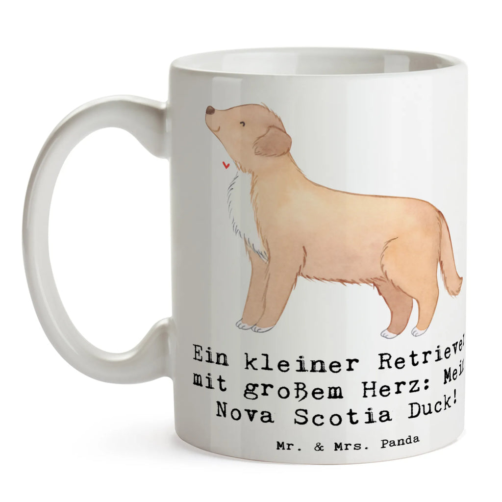 Tasse Nova Scotia Duck Herz Keramiktasse, Teetasse, Geschenktasse, Kaffeetasse, Bürotasse, Tasse, Tasse mit Motiven, Porzellantasse, Tasse mit Zitaten, Hund, Hunderasse, Rassehund, Hundebesitzer, Geschenk, Tierfreund, Schenken, Welpe