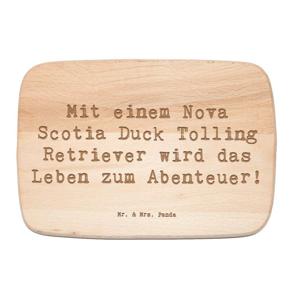 Śniadaniowa deska Przysłowie Mit einem Nova-Scotia-Duck wird jeder Spaziergang zum Abenteuer. Pies, rasa psa, pies rasowy, właściciel psa, prezent, miłośnik zwierząt, dawanie, szczeniak