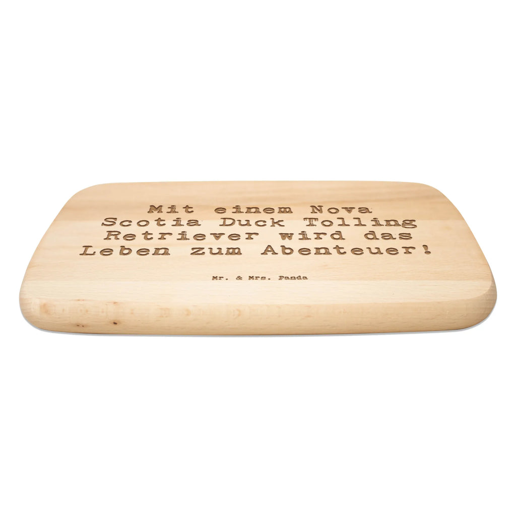 Śniadaniowa deska Przysłowie Mit einem Nova-Scotia-Duck wird jeder Spaziergang zum Abenteuer. Pies, rasa psa, pies rasowy, właściciel psa, prezent, miłośnik zwierząt, dawanie, szczeniak