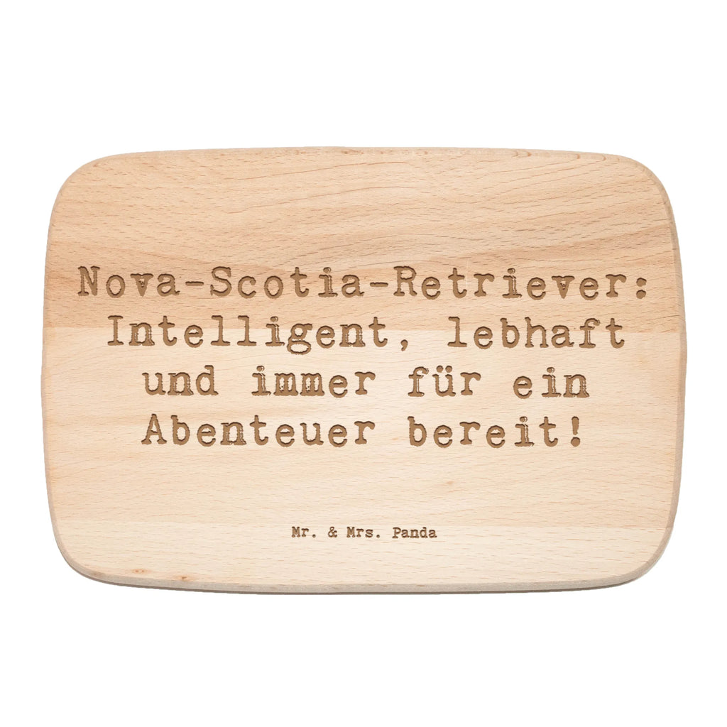 Serving board Saying Nova-Scotia-Retriever: Intelligent, lebhaft und immer für ein Abenteuer bereit! cutting board, Board, breakfast board, Dog, dog breed, purebred dog, dog owner, gift, animal lover, giving, puppy