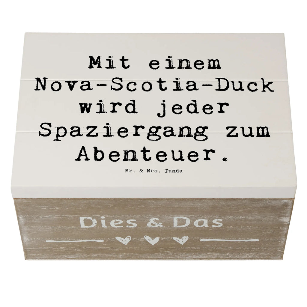 Holzkiste Spruch Nova Scotia Duck Abenteuer Dekokiste, Geschenkbox, Aufbewahrungsbox, Geschenkdose, XXL, Schatzkiste, Truhe, Erinnerungsbox, Holzkiste, Schatulle, Erinnerungskiste, Kiste, Hund, Hunderasse, Rassehund, Hundebesitzer, Geschenk, Tierfreund, Schenken, Welpe