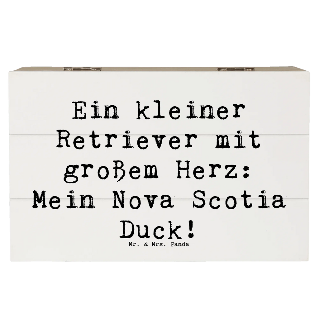 Wooden chest Saying Ein kleiner Retriever mit großem Herz: Mein Nova Scotia Duck! Geschenkdose, Schatulle, Erinnerungsbox, Aufbewahrungsbox, Schatzkiste, Truhe, Dekokiste, Erinnerungskiste, XXL, Geschenkbox, Holzkiste, Kiste, Hund, Hunderasse, Rassehund, Hundebesitzer, Geschenk, Tierfreund, Schenken, Welpe