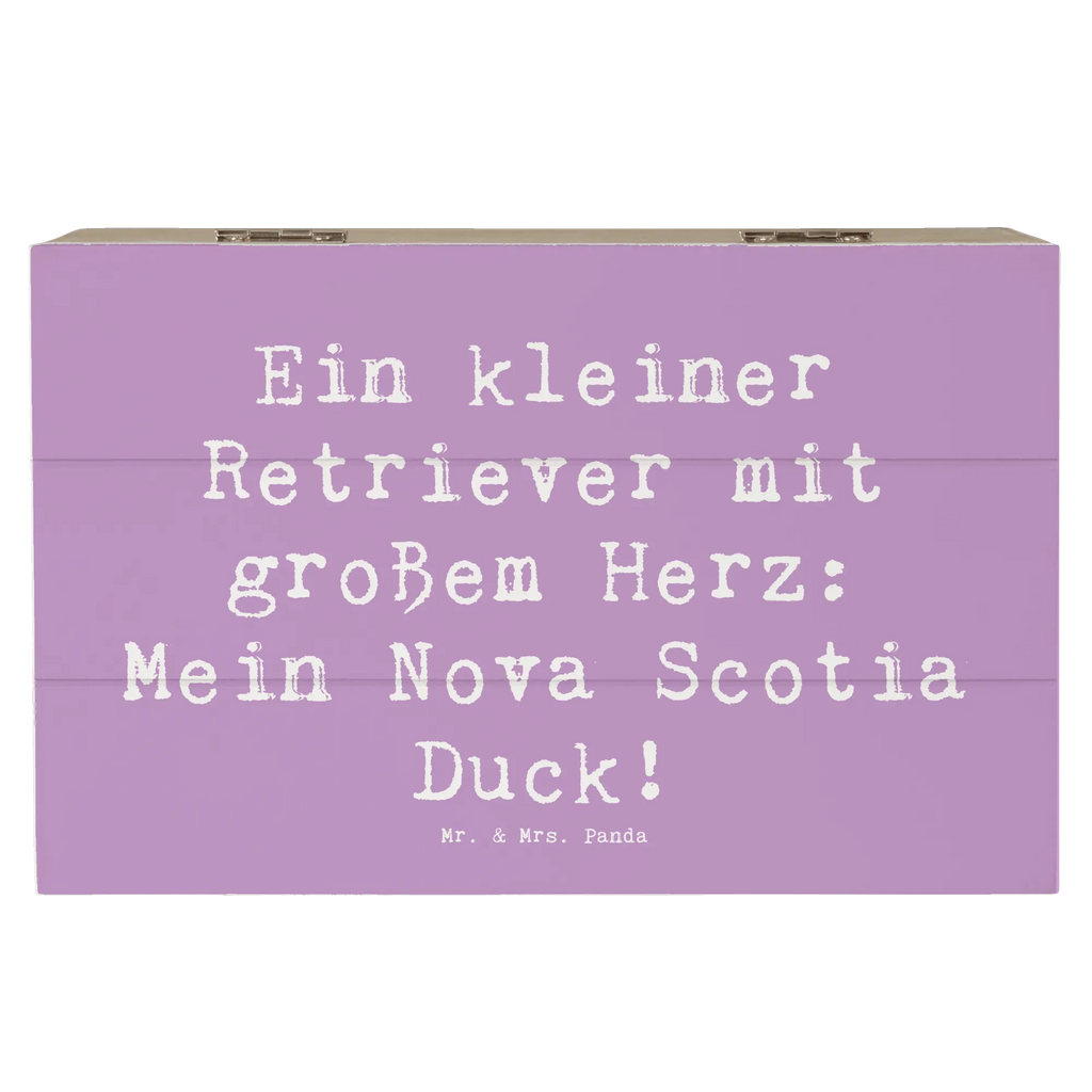 Wooden chest Saying Ein kleiner Retriever mit großem Herz: Mein Nova Scotia Duck! Geschenkdose, Schatulle, Erinnerungsbox, Aufbewahrungsbox, Schatzkiste, Truhe, Dekokiste, Erinnerungskiste, XXL, Geschenkbox, Holzkiste, Kiste, Hund, Hunderasse, Rassehund, Hundebesitzer, Geschenk, Tierfreund, Schenken, Welpe