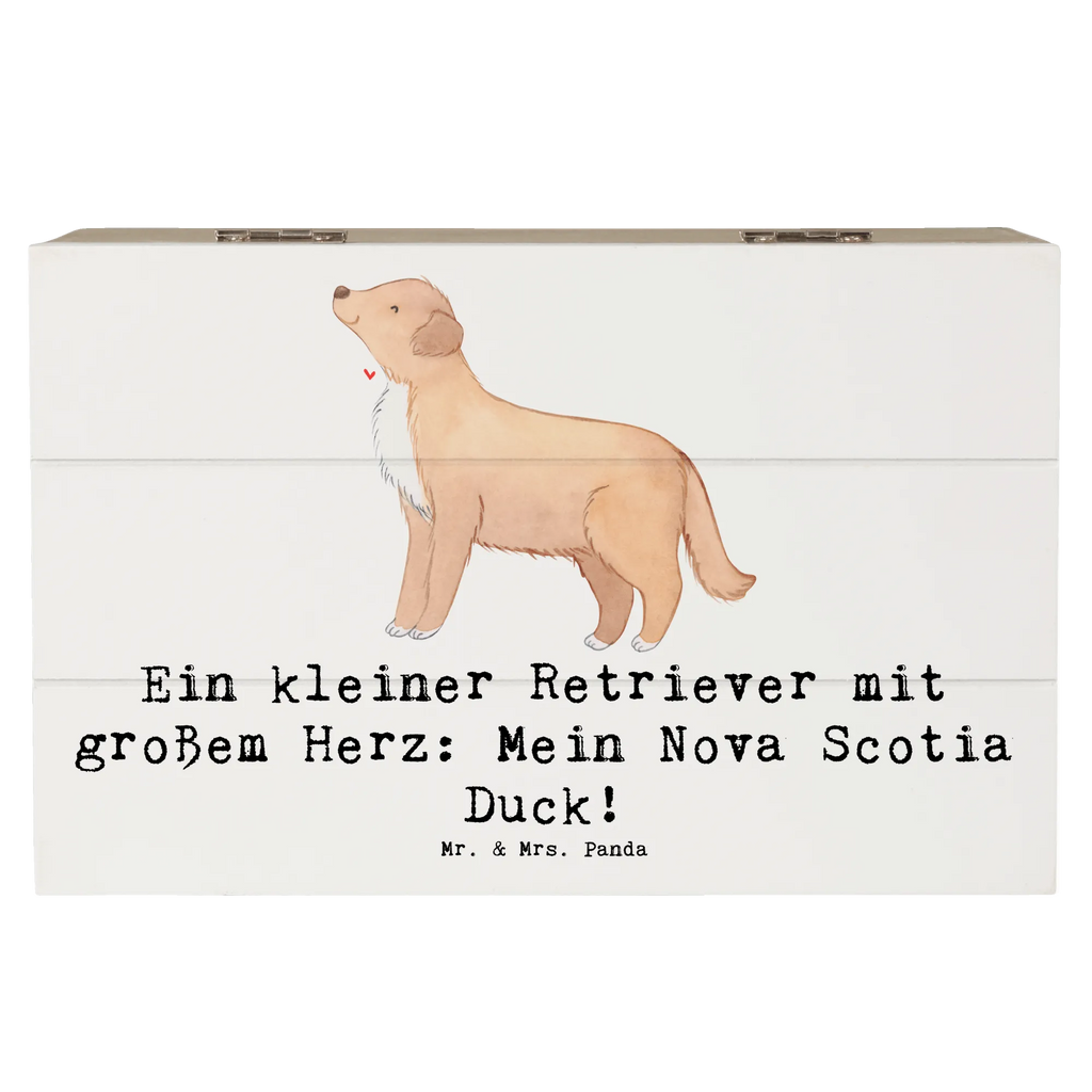 Holzkiste Nova Scotia Duck Herz XXL, Aufbewahrungsbox, Geschenkdose, Schatulle, Schatzkiste, Truhe, Kiste, Erinnerungskiste, Dekokiste, Holzkiste, Geschenkbox, Erinnerungsbox, Hund, Hunderasse, Rassehund, Hundebesitzer, Geschenk, Tierfreund, Schenken, Welpe