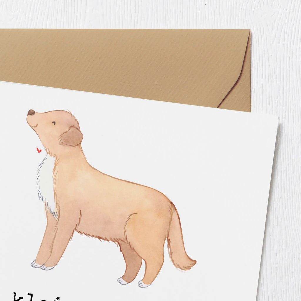 Deluxe Karte Nova Scotia Duck Herz Hochwertige Klappkarte, Klappkarte, Geburtstagskarte, Grußkarte, Hochwertige Grußkarte, Karte, Einladungskarte, Hochzeitskarte, Glückwunschkarte, Hund, Hunderasse, Rassehund, Hundebesitzer, Geschenk, Tierfreund, Schenken, Welpe