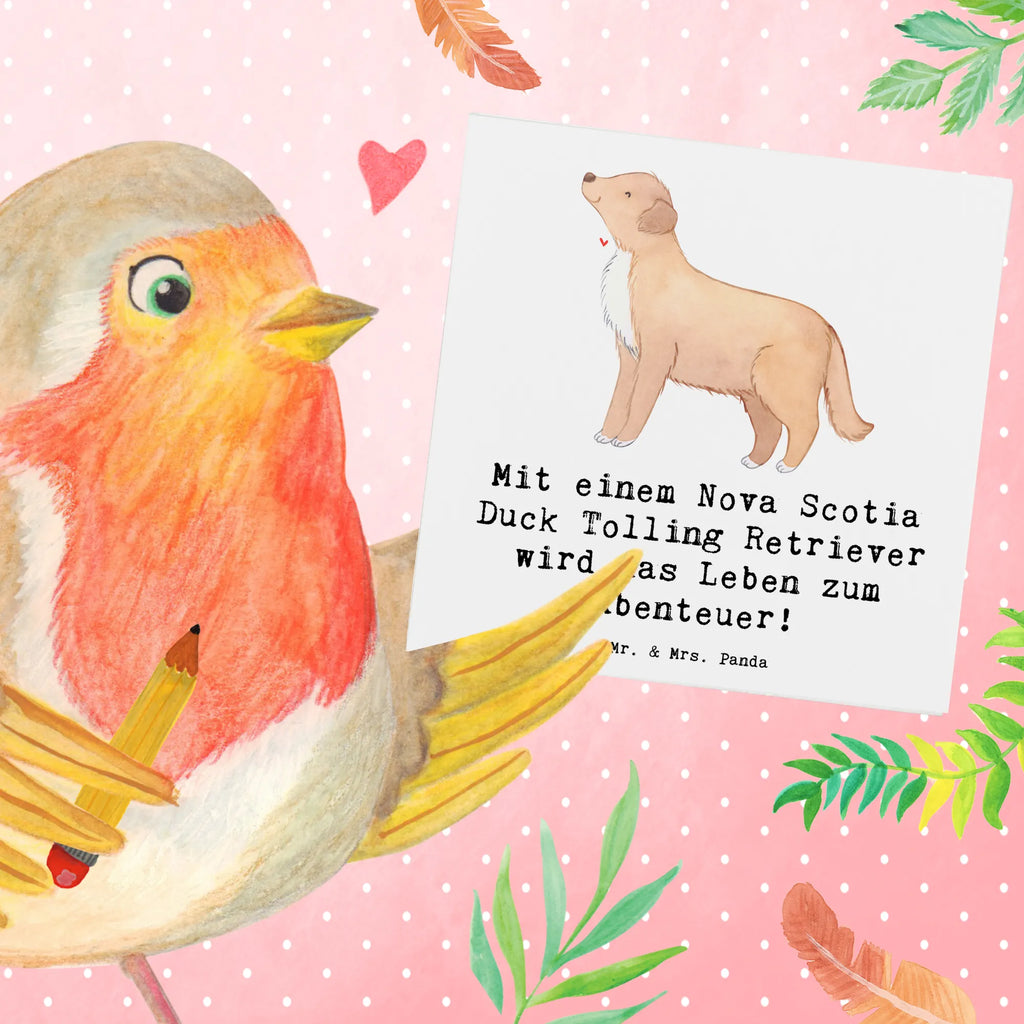 Deluxe Karte Nova Scotia Duck Abenteuer Karte, Grußkarte, Geburtstagskarte, Einladungskarte, Klappkarte, Glückwunschkarte, Hochzeitskarte, Hochwertige Grußkarte, Hochwertige Klappkarte, Hund, Hunderasse, Rassehund, Hundebesitzer, Geschenk, Tierfreund, Schenken, Welpe