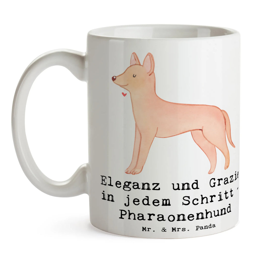 Mug Eleganz und Grazie in jedem Schritt - Pharaonenhund Tasse mit Zitaten, Geschenktasse, Tasse mit Motiven, Porzellantasse, Keramiktasse, Bürotasse, Kaffeetasse, Teetasse, Tasse, Hund, Hunderasse, Rassehund, Hundebesitzer, Geschenk, Tierfreund, Schenken, Welpe