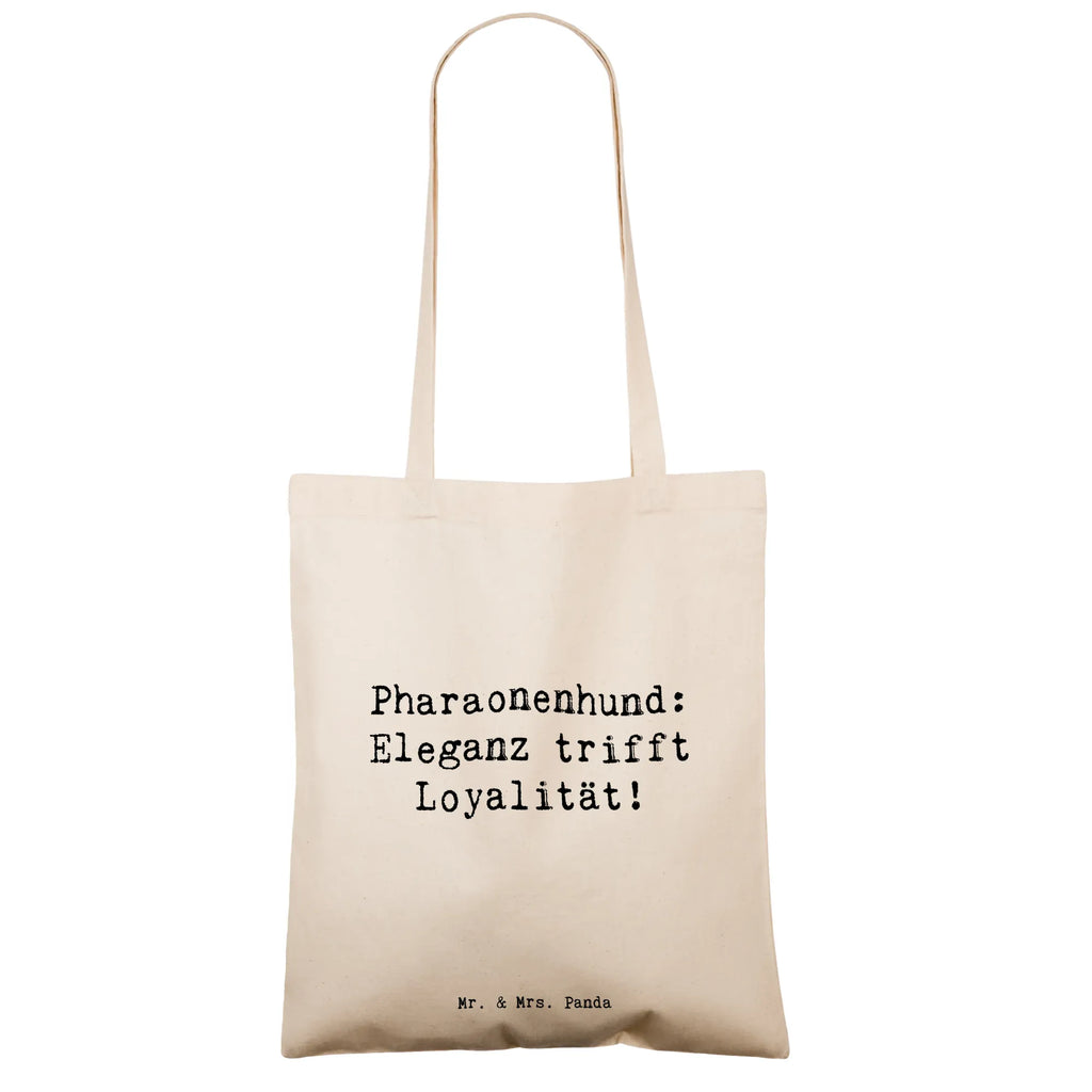 Tote bag Saying Pharaonenhund: Eleganz trifft Loyalität! Stoffbeutel, Umhängetasche, Einkaufstasche, Jutetasche, Strandtasche, Laptoptasche, Beuteltasche, Beutel, Badetasche, Tragetasche, Einkaufstüte, Tasche, Shopper, Stofftasche, Jutebeutel, Schultertasche, Hund, Hunderasse, Rassehund, Hundebesitzer, Geschenk, Tierfreund, Schenken, Welpe