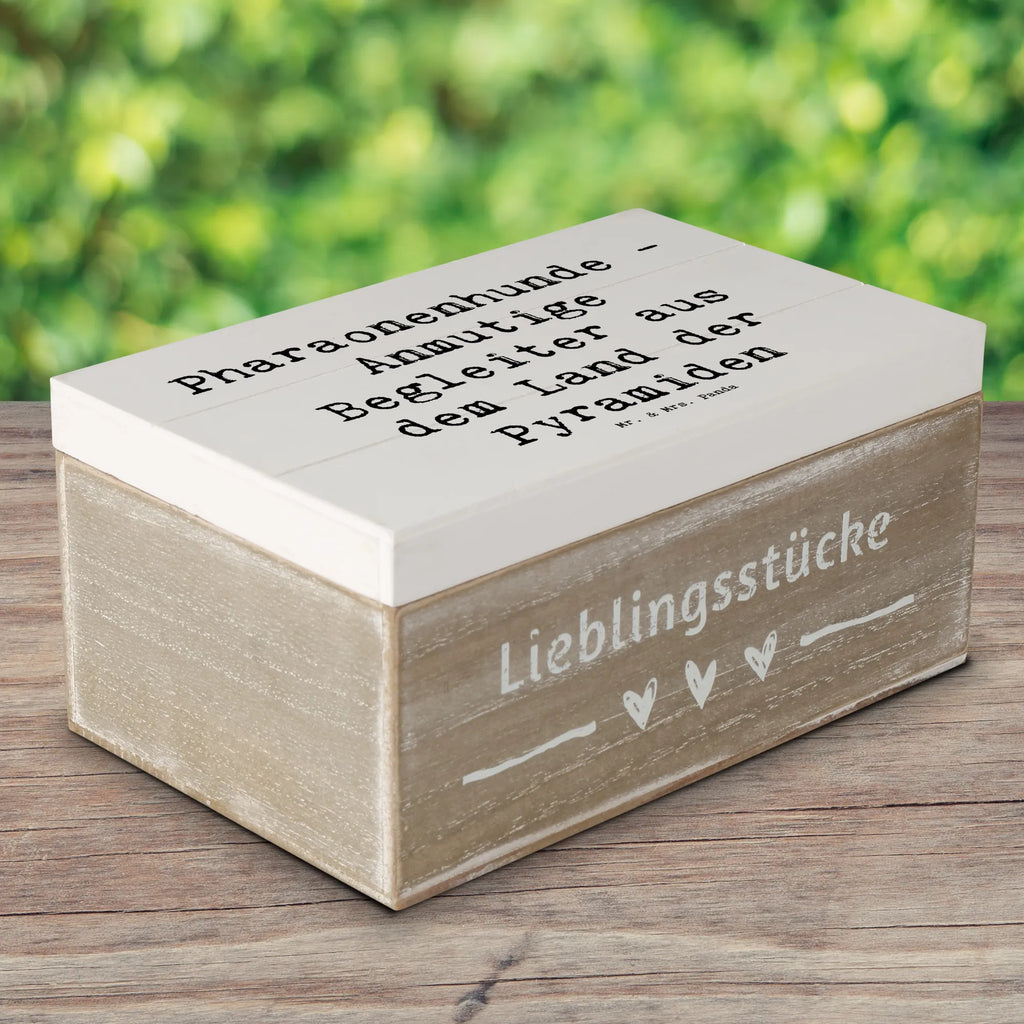 Holzkiste Spruch Pharaonenhund Freunde Geschenkdose, Truhe, Holzkiste, Erinnerungskiste, Aufbewahrungsbox, Geschenkbox, XXL, Schatzkiste, Dekokiste, Schatulle, Kiste, Erinnerungsbox, Hund, Hunderasse, Rassehund, Hundebesitzer, Geschenk, Tierfreund, Schenken, Welpe