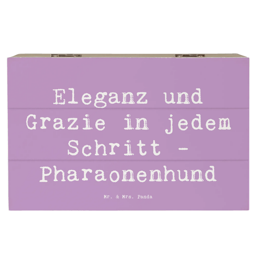 Wooden chest Saying Eleganz und Grazie in jedem Schritt - Pharaonenhund Geschenkdose, XXL, Truhe, Schatzkiste, Kiste, Schatulle, Geschenkbox, Dekokiste, Erinnerungsbox, Erinnerungskiste, Aufbewahrungsbox, Holzkiste, Hund, Hunderasse, Rassehund, Hundebesitzer, Geschenk, Tierfreund, Schenken, Welpe