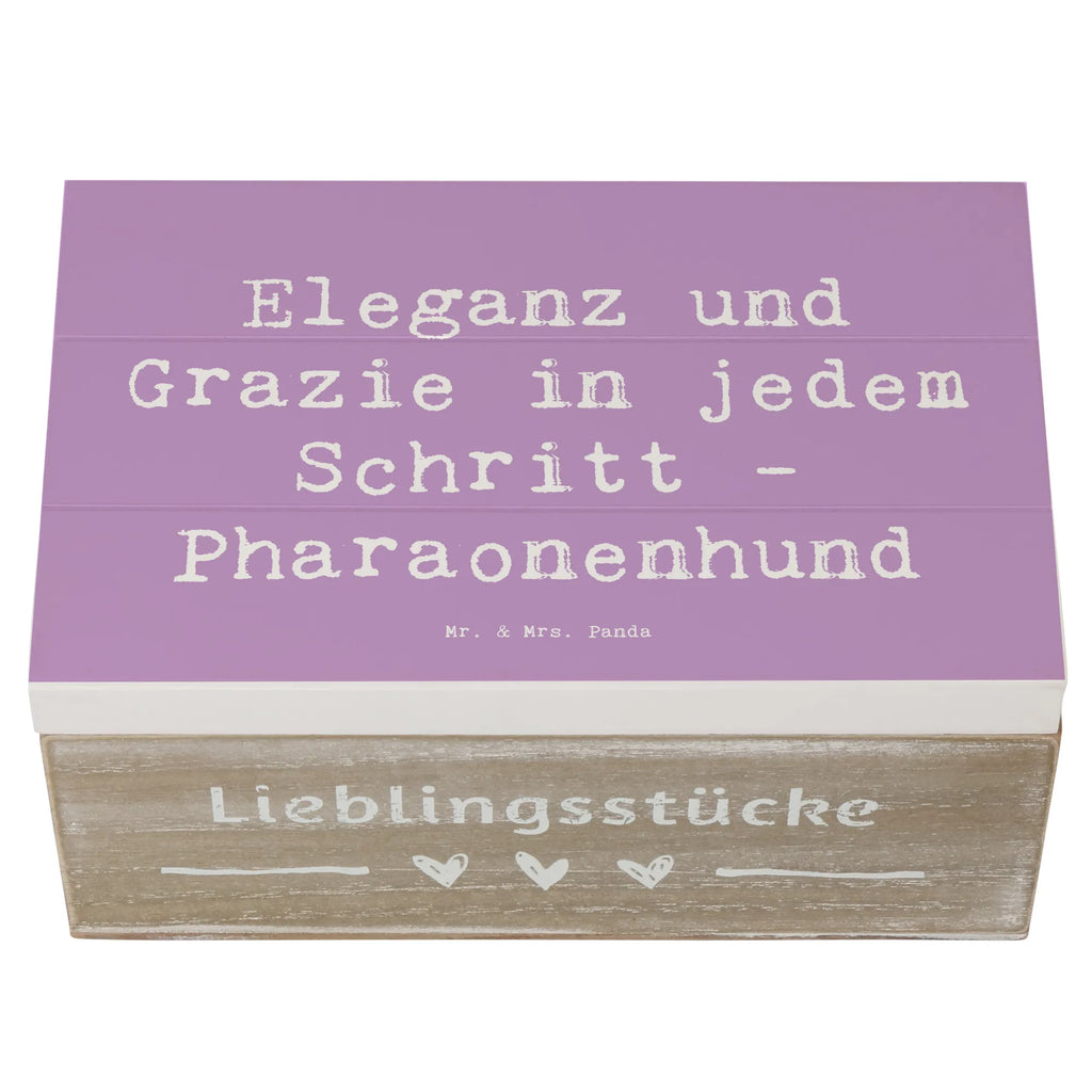 Wooden chest Saying Eleganz und Grazie in jedem Schritt - Pharaonenhund Geschenkdose, XXL, Truhe, Schatzkiste, Kiste, Schatulle, Geschenkbox, Dekokiste, Erinnerungsbox, Erinnerungskiste, Aufbewahrungsbox, Holzkiste, Hund, Hunderasse, Rassehund, Hundebesitzer, Geschenk, Tierfreund, Schenken, Welpe