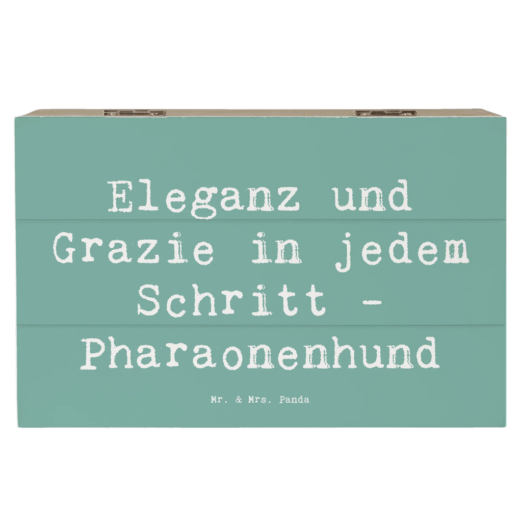 Wooden chest Saying Eleganz und Grazie in jedem Schritt - Pharaonenhund Geschenkdose, XXL, Truhe, Schatzkiste, Kiste, Schatulle, Geschenkbox, Dekokiste, Erinnerungsbox, Erinnerungskiste, Aufbewahrungsbox, Holzkiste, Hund, Hunderasse, Rassehund, Hundebesitzer, Geschenk, Tierfreund, Schenken, Welpe