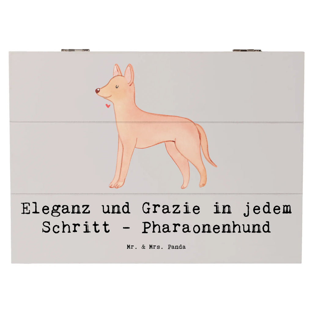Holzkiste Eleganter Pharaonenhund Erinnerungsbox, Aufbewahrungsbox, Dekokiste, Kiste, Schatulle, Truhe, Holzkiste, XXL, Erinnerungskiste, Geschenkdose, Schatzkiste, Geschenkbox, Hund, Hunderasse, Rassehund, Hundebesitzer, Geschenk, Tierfreund, Schenken, Welpe