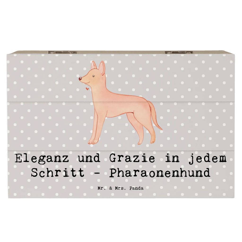 Holzkiste Eleganter Pharaonenhund Erinnerungsbox, Aufbewahrungsbox, Dekokiste, Kiste, Schatulle, Truhe, Holzkiste, XXL, Erinnerungskiste, Geschenkdose, Schatzkiste, Geschenkbox, Hund, Hunderasse, Rassehund, Hundebesitzer, Geschenk, Tierfreund, Schenken, Welpe