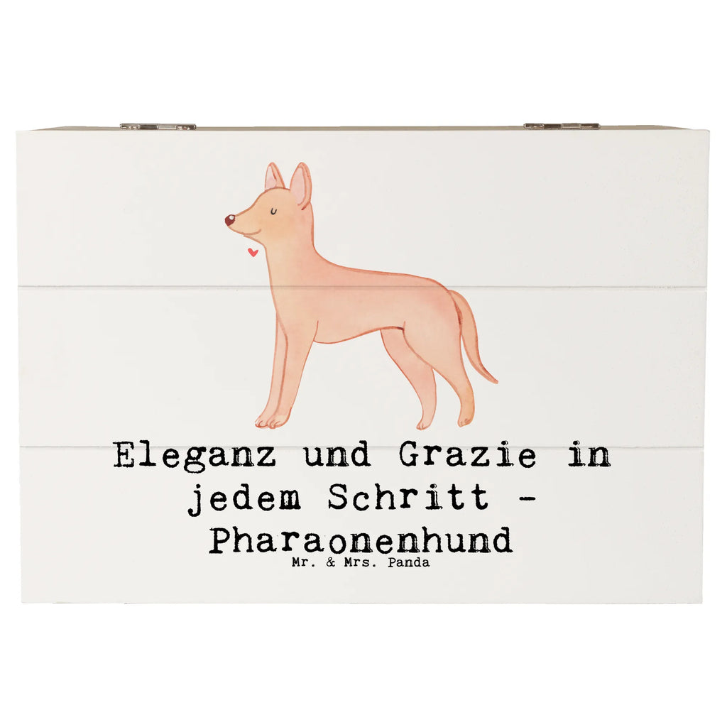 Holzkiste Eleganter Pharaonenhund Erinnerungsbox, Aufbewahrungsbox, Dekokiste, Kiste, Schatulle, Truhe, Holzkiste, XXL, Erinnerungskiste, Geschenkdose, Schatzkiste, Geschenkbox, Hund, Hunderasse, Rassehund, Hundebesitzer, Geschenk, Tierfreund, Schenken, Welpe