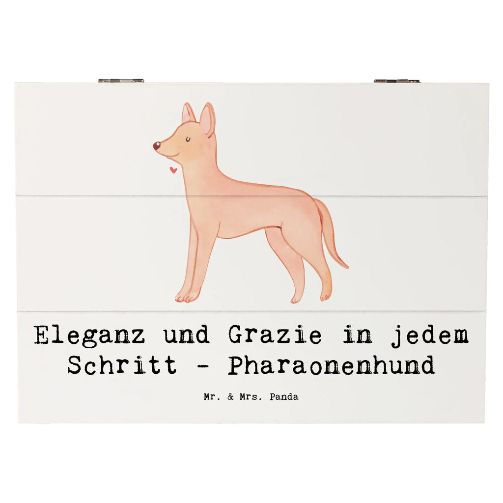 Holzkiste Eleganter Pharaonenhund Erinnerungsbox, Aufbewahrungsbox, Dekokiste, Kiste, Schatulle, Truhe, Holzkiste, XXL, Erinnerungskiste, Geschenkdose, Schatzkiste, Geschenkbox, Hund, Hunderasse, Rassehund, Hundebesitzer, Geschenk, Tierfreund, Schenken, Welpe