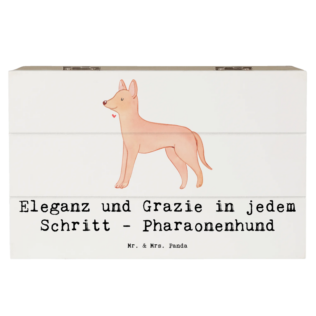 Holzkiste Eleganter Pharaonenhund Erinnerungsbox, Aufbewahrungsbox, Dekokiste, Kiste, Schatulle, Truhe, Holzkiste, XXL, Erinnerungskiste, Geschenkdose, Schatzkiste, Geschenkbox, Hund, Hunderasse, Rassehund, Hundebesitzer, Geschenk, Tierfreund, Schenken, Welpe