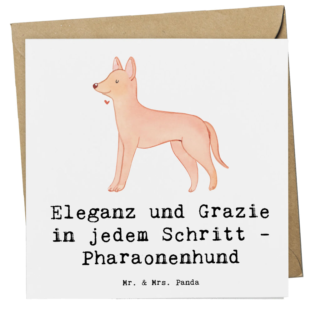 Deluxe Karte Eleganter Pharaonenhund Glückwunschkarte, Hochwertige Grußkarte, Karte, Einladungskarte, Hochwertige Klappkarte, Geburtstagskarte, Grußkarte, Klappkarte, Hochzeitskarte, Hund, Hunderasse, Rassehund, Hundebesitzer, Geschenk, Tierfreund, Schenken, Welpe