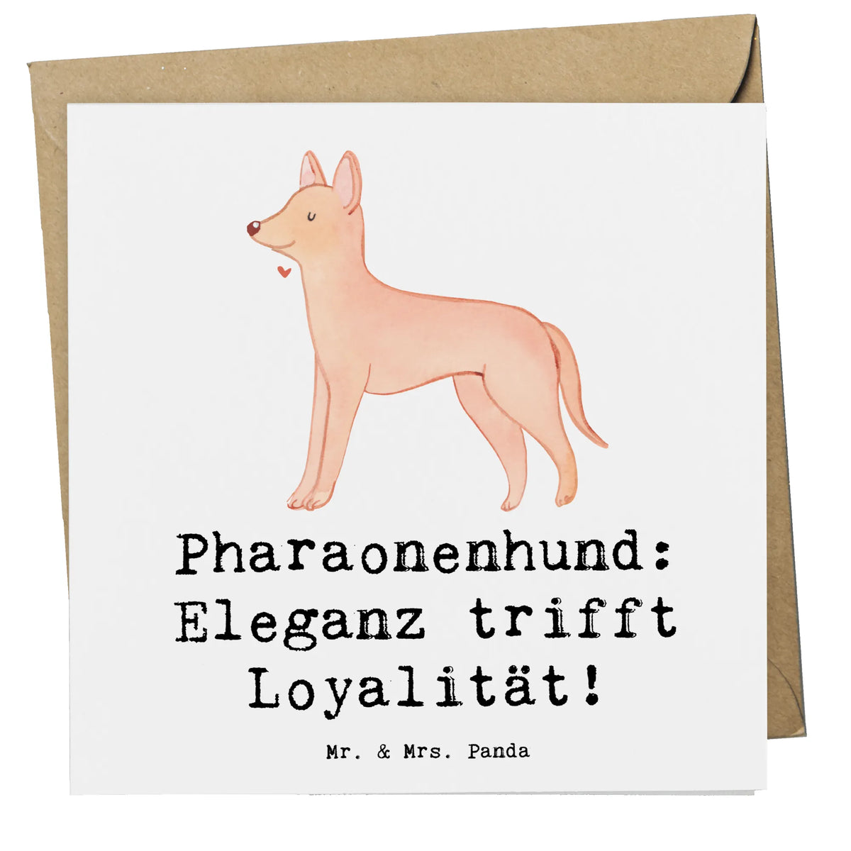Deluxe Karte Pharaonenhund Eleganz doppelkarte, Klappkarte, Glückwunschkarte, Grußkarte, anlasskarte, faltkarte, Geschenk, Schenken, Hund, Hunderasse, Rassehund, Hundebesitzer, Tierfreund, Welpe