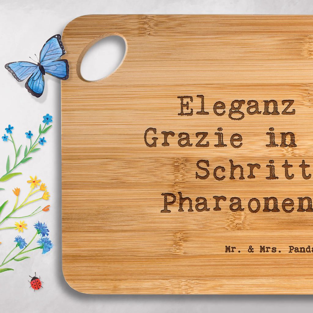Bamboo chopping board Saying Eleganz und Grazie in jedem Schritt - Pharaonenhund breakfast, dulcimer, wood, solid, cutting block, carving board, slices, bamboo, kitchen, board, kitchen board, nature, breakfast board, engraving, cutting board, robust, Dog, dog breed, purebred dog, dog owner, gift, animal lover, giving, puppy