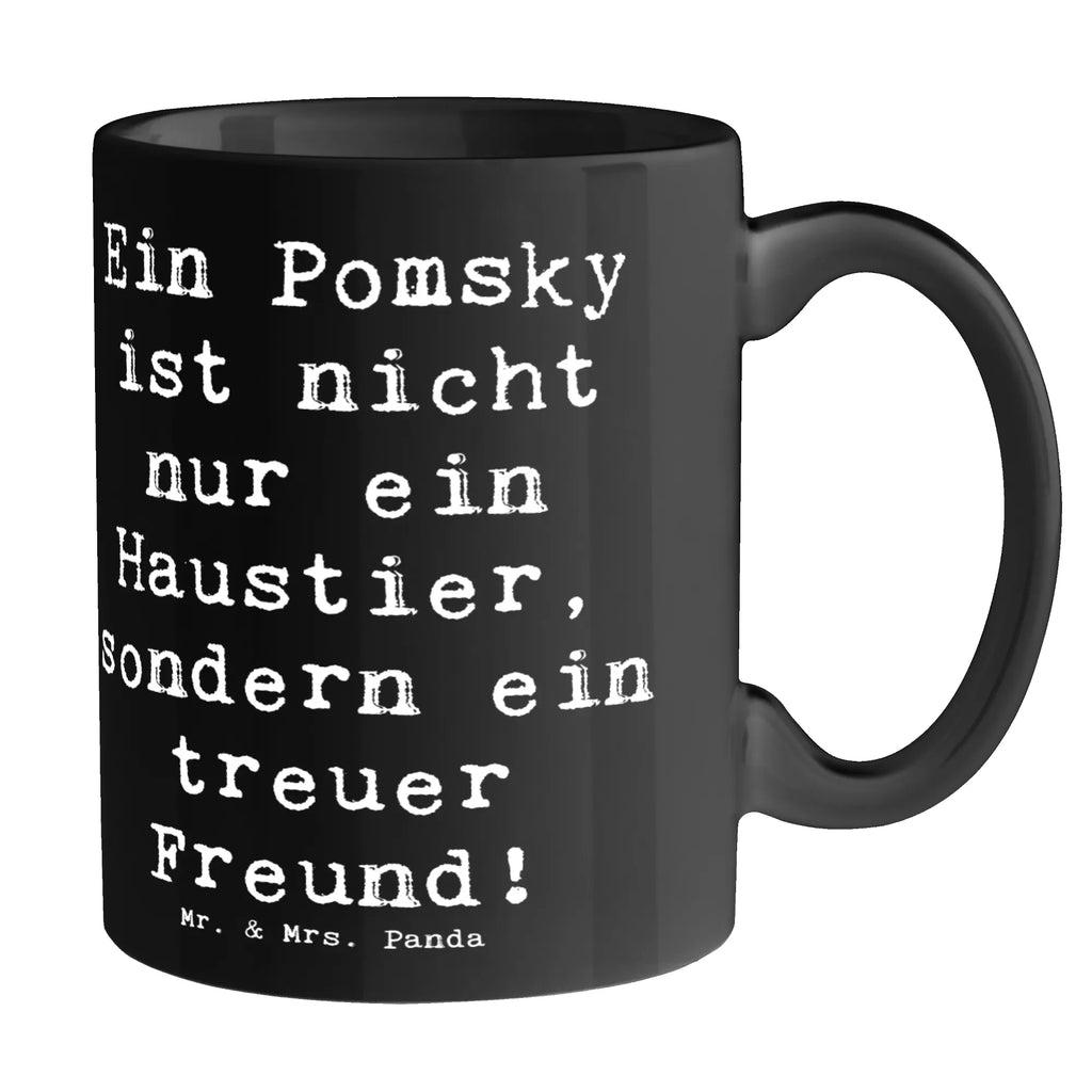 Tasse Spruch Pomsky Freund Porzellantasse, Tasse mit Motiven, Geschenktasse, Tasse, Tasse mit Zitaten, Kaffeetasse, Keramiktasse, Bürotasse, Teetasse, Hund, Hunderasse, Rassehund, Hundebesitzer, Geschenk, Tierfreund, Schenken, Welpe