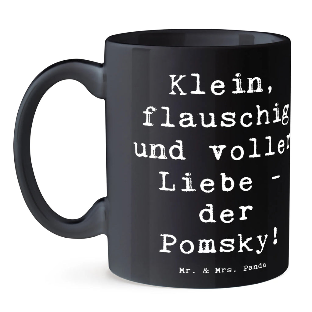 Mug Saying Klein, flauschig und voller Liebe - der Pomsky! Tasse, Bürotasse, Tasse mit Motiven, Porzellantasse, Keramiktasse, Teetasse, Kaffeetasse, Tasse mit Zitaten, Geschenktasse, Hund, Hunderasse, Rassehund, Hundebesitzer, Geschenk, Tierfreund, Schenken, Welpe