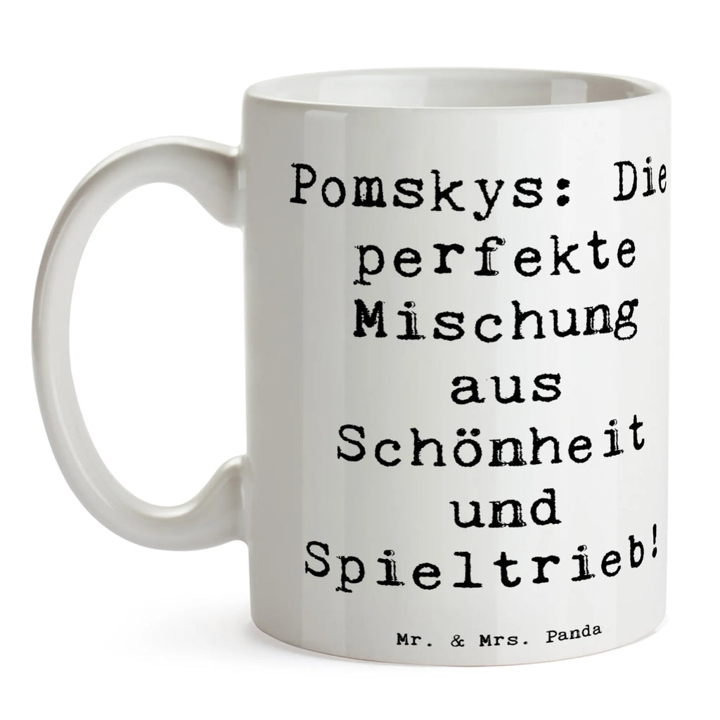 Tasse Spruch Pomsky Perfektion Kaffeetasse, Porzellantasse, Tasse mit Zitaten, Bürotasse, Tasse, Keramiktasse, Geschenktasse, Tasse mit Motiven, Teetasse, Hund, Hunderasse, Rassehund, Hundebesitzer, Geschenk, Tierfreund, Schenken, Welpe