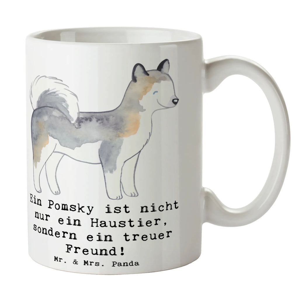 Tasse Pomsky Freund Geschenktasse, Keramiktasse, Teetasse, Kaffeetasse, Tasse mit Motiven, Bürotasse, Tasse mit Zitaten, Porzellantasse, Tasse, Hund, Hunderasse, Rassehund, Hundebesitzer, Geschenk, Tierfreund, Schenken, Welpe