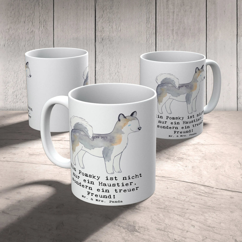 Tasse Pomsky Freund Geschenktasse, Keramiktasse, Teetasse, Kaffeetasse, Tasse mit Motiven, Bürotasse, Tasse mit Zitaten, Porzellantasse, Tasse, Hund, Hunderasse, Rassehund, Hundebesitzer, Geschenk, Tierfreund, Schenken, Welpe