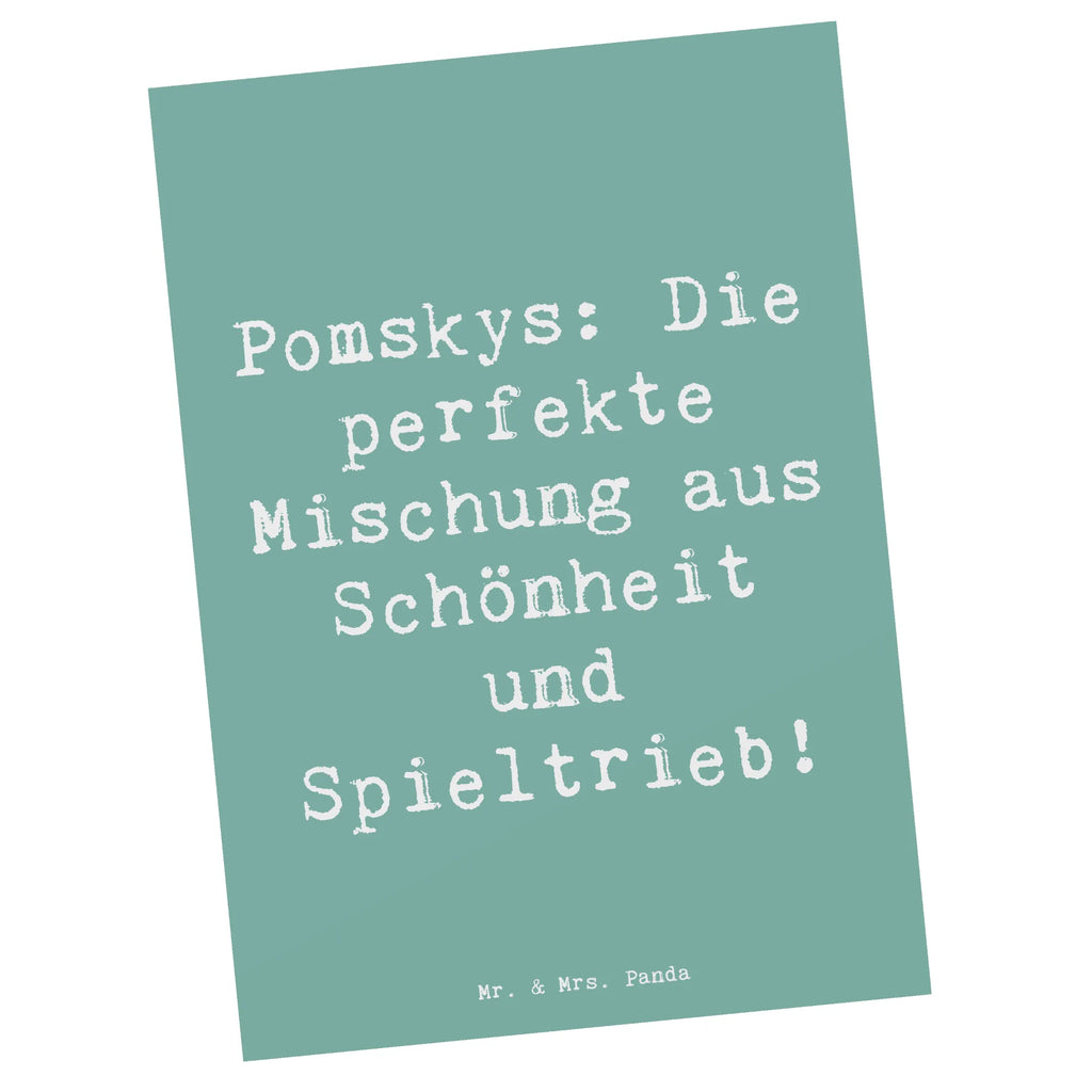 Postkarte Spruch Pomsky Perfektion Ansichtskarten, Postkarte, Kunstkarten, Fotokarte, Motivkarte, bildkarte, Designkarte, Postkarten, einzelkarte, Grußkarte, spruchkarte, kunstkarte, Ansichtskarte, Geschenk, Schenken, Hund, Hunderasse, Rassehund, Hundebesitzer, Tierfreund, Welpe