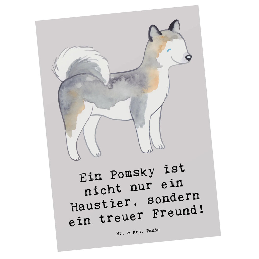 Postkarte Pomsky Freund Grußkarte, Postkarte, Einladung, Ansichtskarten, Einladungskarten Geburtstag, Dankeskarte, Einladung Geburtstag, Einladungskarte, Karte, Geschenkkarte, Geburtstagskarte, Ansichtskarte, Hund, Hunderasse, Rassehund, Hundebesitzer, Geschenk, Tierfreund, Schenken, Welpe