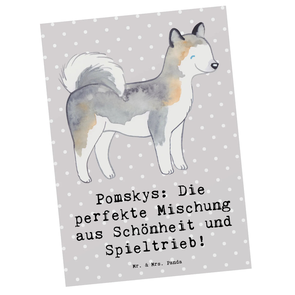 Postkarte Pomsky Perfektion Dankeskarte, Ansichtskarten, Ansichtskarte, Karte, Einladungskarten Geburtstag, Geschenkkarte, Einladung Geburtstag, Geburtstagskarte, Einladung, Grußkarte, Einladungskarte, Postkarte, Hund, Hunderasse, Rassehund, Hundebesitzer, Geschenk, Tierfreund, Schenken, Welpe
