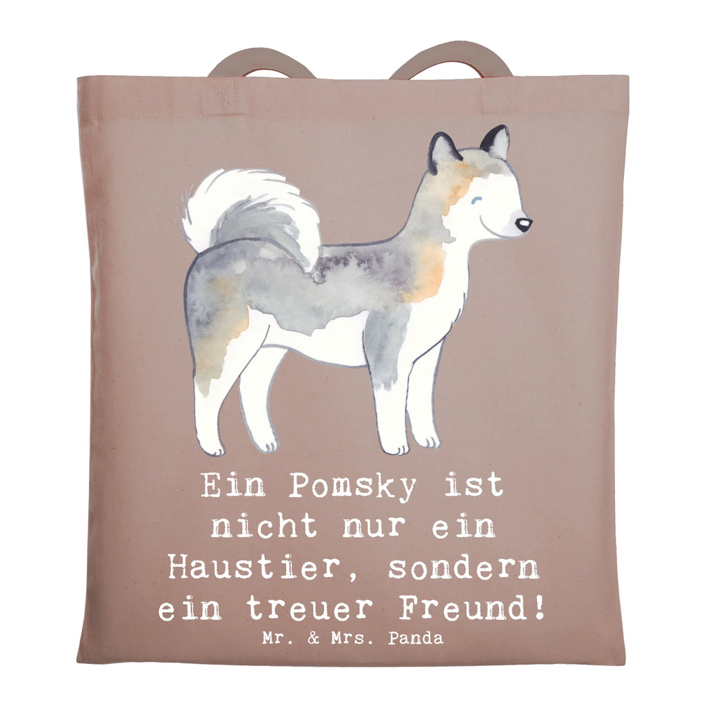 Tragetasche Pomsky Freund Badetasche, Einkaufstüte, Laptoptasche, Stoffbeutel, Jutebeutel, Strandtasche, Tasche, Tragetasche, Beuteltasche, Jutetasche, Schultertasche, Einkaufstasche, Stofftasche, Umhängetasche, Beutel, Shopper, Hund, Hunderasse, Rassehund, Hundebesitzer, Geschenk, Tierfreund, Schenken, Welpe