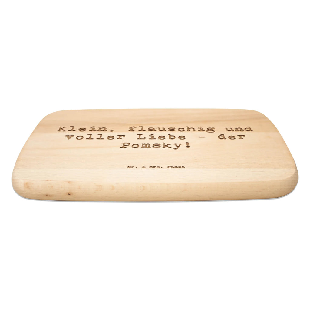Serving board Saying Klein, flauschig und voller Liebe - der Pomsky! breakfast board, cutting board, Board, Dog, dog breed, purebred dog, dog owner, gift, animal lover, giving, puppy