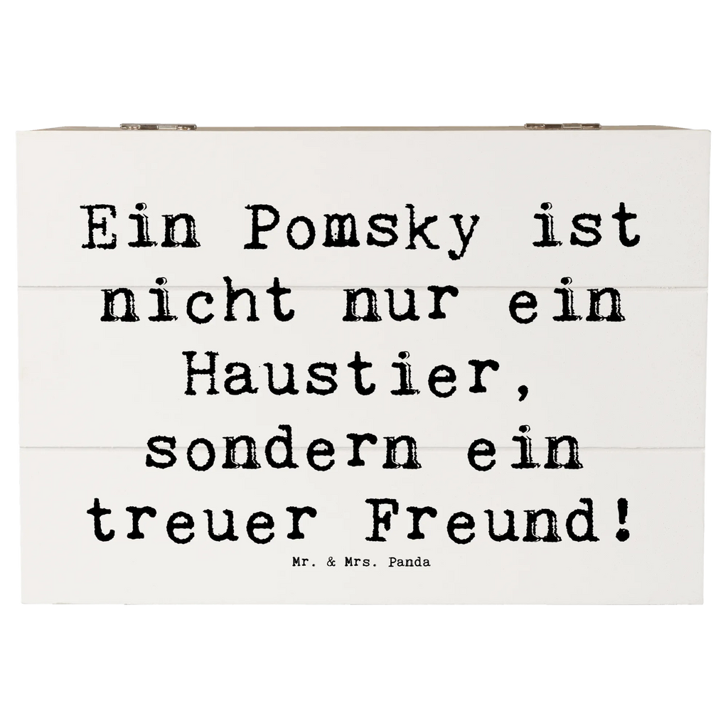 Holzkiste Spruch Pomsky Freund Geschenkdose, Dekokiste, Aufbewahrungsbox, XXL, Erinnerungskiste, Erinnerungsbox, Schatzkiste, Geschenkbox, Kiste, Truhe, Holzkiste, Schatulle, Hund, Hunderasse, Rassehund, Hundebesitzer, Geschenk, Tierfreund, Schenken, Welpe